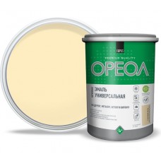 Эмаль акриловая ОРЕОЛ глянцевая слоновая кость 1,0 кг.